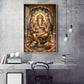 Jai Ganapathi Deva Glass Finish Vertical Wall Art