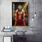 Goddess Annapoorna Devi Glass Finish Vertical Wall Art