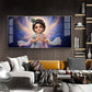 Little Krishna Glass Finish Horizontal Wall Art
