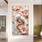 Whimsical Winged Pair Glass Finish Vertical Wall Art