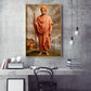 Hindu Monk Swami Vivekananda Glass Finish Vertical Wall Art