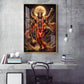 Divine Lord Hanuman Ji Glass Finish Vertical Wall Art
