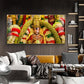 Goddess Meenakshi Amman Glass Finish Horizontal Wall Art