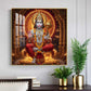 Ram Bhakt Hanuman Glass Finish Square Wall Art