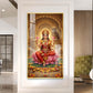 Goddess Mahalakshmi Glass Finish Vertical Wall Art