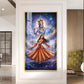 Meera Bai With Krishna Ji Glass Finish Vertical Wall Art