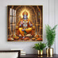 Lord Shri Ram Glass Finish Square Wall Art