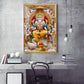 Lord Shree Vishwakarma Ji Glass Finish Vertical Wall Art