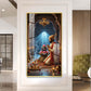 Chhatrapati Shivaji Maharaj WIth Lord Shiva Glass Finish Vertical Wall Art