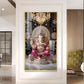 Lord Ganpati Bappa Glass Finish Vertical Wall Art