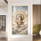 Ganpati Bappa Maurya Glass Finish Vertical Wall Art