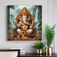 Jai Ganesh Deva Glass Finish Square Wall Art