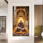 Baba Neemkaroli Glass Finish Vertical Wall Art