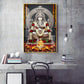 Hindu Deity Lord Ganesha Glass Finish Vertical Wall Art