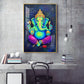 Lord Vinayak Glass Finish Vertical Wall Art