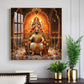 Shivaji Maharaj With Maa Durga Glass Finish Square Wall Art