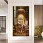Sai Baba Darbar Glass Finish Vertical Wall Art