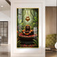 Shiv Shankar Glass Finish Vertical Wall Art