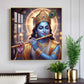 Spiritual Krishna With Flute Glass Finish Square Wall Art