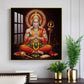 Veer Hanuman Ji Glass Finish Square Wall Art
