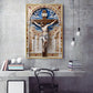 Embrace of the Cross Glass Finish Vertical Wall Art
