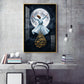 The Whirl Of Rahmah Glass Finish Vertical Wall Art
