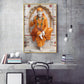Divine Sai Baba Glass Finish Vertical Wall Art