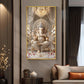 Jai Ganesh Deva Glass Finish Vertical Wall Art