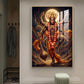 Divine Lord Hanuman Ji Glass Finish Vertical Wall Art