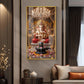 Ganpati Bappa Glass Finish Vertical Wall Art