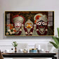 Lord Jagannath, Balabhadra, & Subhadra Glass Finish Horizontal Wall Art