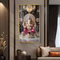 Lord Ganpati Bappa Glass Finish Vertical Wall Art