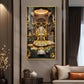 Divine Mallikarjuna Jyotirlinga Glass Finish Vertical Wall Art