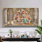 Shiv Parivar Glass Finish Horizontal Wall Art