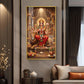 Durga Maa Glass Finish Vertical Wall Art