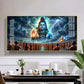 Bhole Baba Mahadev Glass Finish Horizontal Wall Art