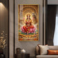 Goddess Mahalakshmi Glass Finish Vertical Wall Art