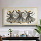 Sufi Whirling Dervishes Dance Glass Finish Horizontal Wall Art
