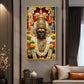 Goddess Chowdeshwari Amman Glass Finish Vertical Wall Art