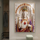 Christ The King Glass Finish Vertical Wall Art