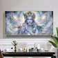 Lord Krishna Eternal Devotion Glass Finish Horizontal Wall Art