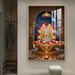 Lord Shiva Lingam Glass Finish Vertical Wall Art