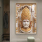 Divine Shyam Baba Glass Finish Vertical Wall Art