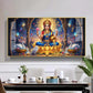Maa Laxmi Glass Finish Horizontal Wall Art