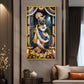 God Shreenath Ji Glass Finish Vertical Wall Art