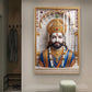 Khatushyam Baba Glass Finish Vertical Wall Art