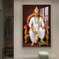 Lord Basavesvara Glass Finish Vertical Wall Art