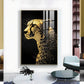 Leopard Glass Finish Vertical Wall Art