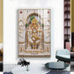 Shri Ranchor Raiji Glass Finish Vertical Wall Art