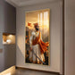 Shivaji Maharaj Warrior Spirit Glass Finish Vertical Wall Art